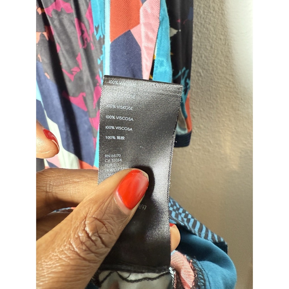 Anthropologie Gillian Abstract Shirtdress x Maeve Size Medium $150 - Picture 8 of 11